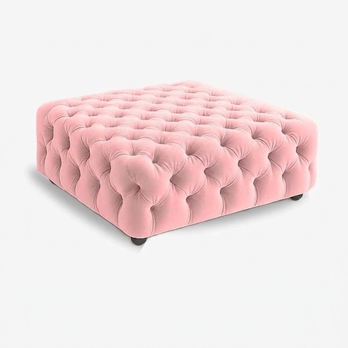 Diamond tufted velvet ottoman - tufted,
