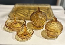 Glass Dressing Table Set