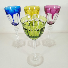 x4 Vintage Coloured Crystal
