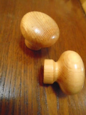 Furniture Knob Door Kitchen handle Pine  38mm D 35mm H PAIR ref N6 CRACKLE GLAZE