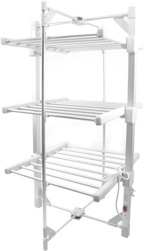 Electric heated clothes airer - heated,
