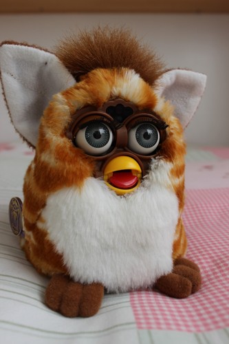 Furby gold stripes 1998 - stripes,