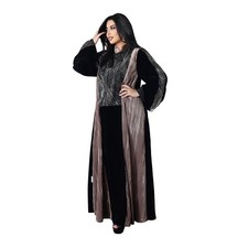 Muslim Women Rhinestone Abaya Dubai Kaftan Dress Maxi Islam Party Gown Robe Eid