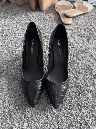 Target black faux croc - faux,