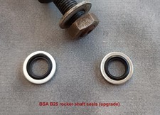 Rocker shaft sealing washers