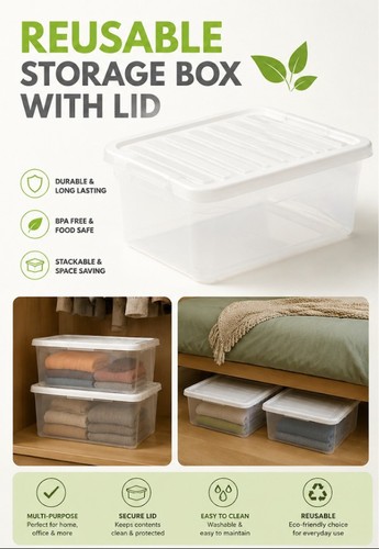 Reusable crystal storage box - reusable,