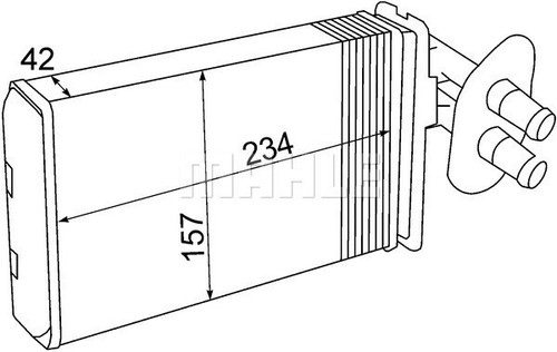 Heat exchanger interior - heat,