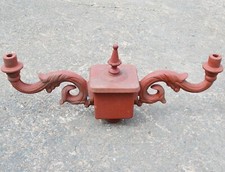 Huge 78cm Cast Iron Double Lamp Post Head Bracket only to fit 45mm lamp posts