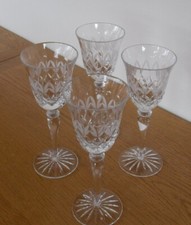 4 x Vintage Crystal Cut &