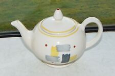 J & G Meakin Pottery Abstract Pattern One Pint Teapot c1970s Vintage Retro