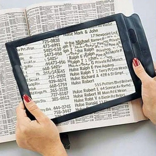 Full page magnifier sheet - page,