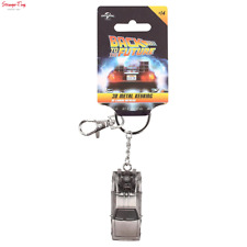 BACK TO THE FUTURE DELOREAN TIME MACHINE 3D METAL KEYRING BTTF SD TOYS