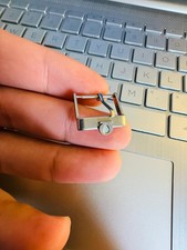 Vintage Omega silver 16mm Watch Strap Buckle.Used,Clean,Rare Model, Genuine