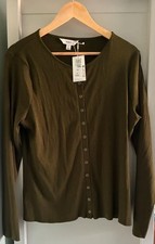 M&S Olive Green Ribbed Long