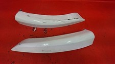 VAUXHALL CORSA E MK4 LIMITED WHITE FRONT BUMPER SPLITTER SPATS MOULDINGS PAIR