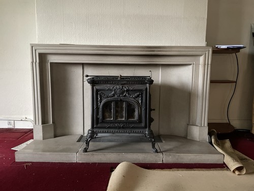 Stone fireplace surround and - stone,