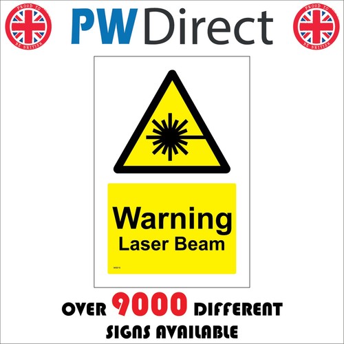 Sign warning laser beam - laser, bright