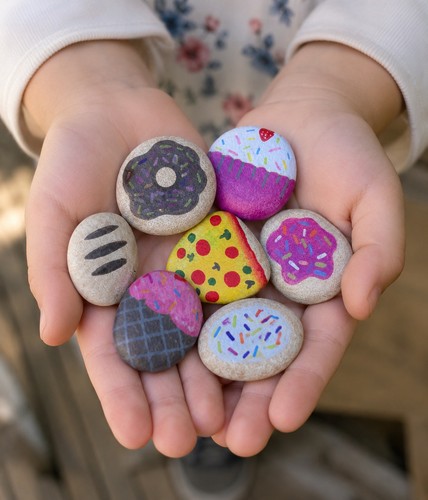 Mud kitchen sensory stones - kitchen,