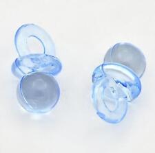 40 ACRYLIC DUMMY CHARMS 20mm BABY BLUE TOP QUALITY ACR56