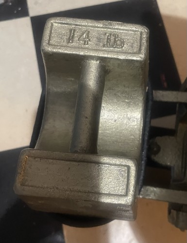 Cast iron antique weight - iron,