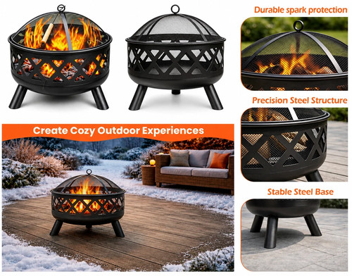 Outdoor fire pit - pit, with