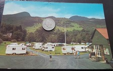 Maragowan Caravan Site Killin J B White Postcard posted 1970 Stirling Scotland 