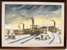 Stockton Railway Watercolour