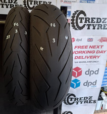 Pirelli Diablo Rosso 3  190/55/17 &120/70/17 Motorcycle Tyres Partworn F6