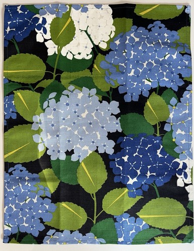 Blue hydrangea linen tea - hydrangea,