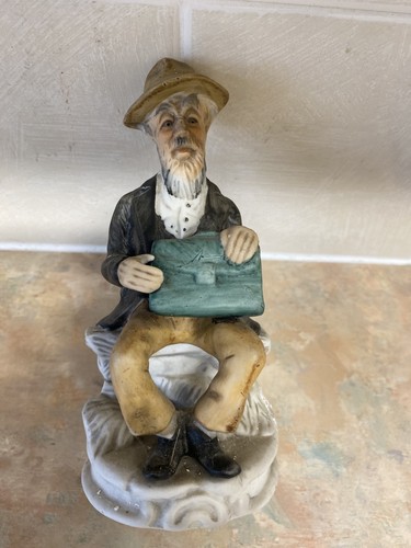 Vintage figurine old man - old,