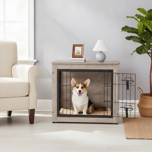 Dog crate furniture small - crate,
