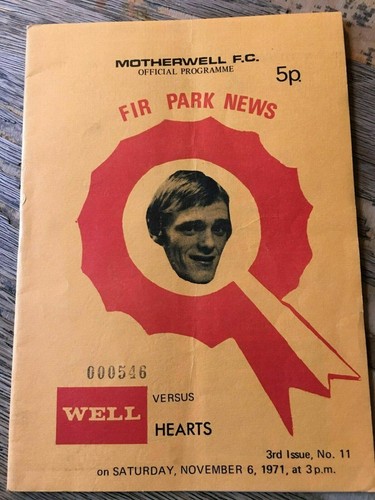 Motherwell home programmes - motherwell,