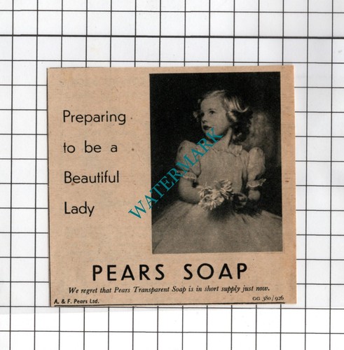 Pears soap advert 1947 - advert,