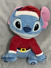 Christmas Santa Stitch plush Alien Light Up Large Teddy Primark 19”