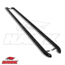 GLOSS BLACK SIDE BARS STEP STAINLESS SIDEBARS FOR FORD TRANSIT CUSTOM SWB 13-22