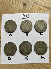 Pre 1947 1921 Half Crowns