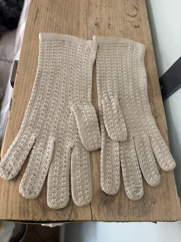 Vintage 1950s cream - cream, crochet