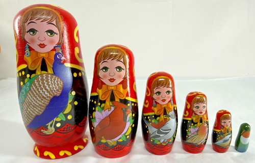 Vintage russian nesting dolls - russian,