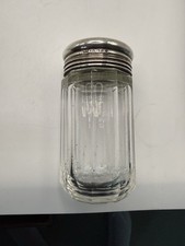 Victorian Solid Silver  925 & Cut Glass Vanity Jar- Date Letter S/London 1853