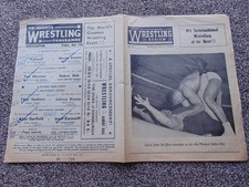British wrestling programme (Zebra Kid & Da Silva pictured) Northampton 1960s