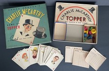 Vintage 1938 Ventriloquist Edgar Bergen Charlie McCarthy Game of Topper w Box