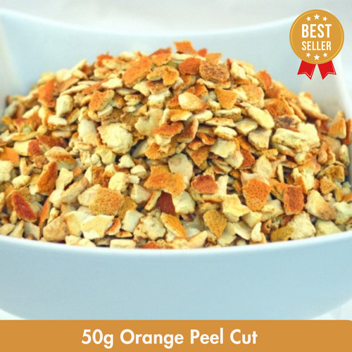 Orange peel cut dried - orange,