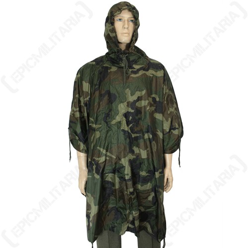 Woodland rip stop - stop, poncho