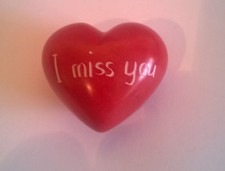 Soapstone Heart 4cms I Miss