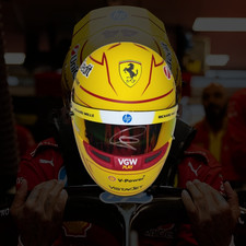 Lewis Hamilton Scuderia Ferrari Signed 1/2 F1 Helmet 2025 