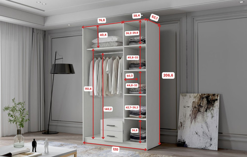 Eluks ada modern wardrobe - modern,