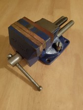 Record Bench Vice no.2075,  3.5" Jaws, Swivel Base ,Anvil  Made In England, VGC