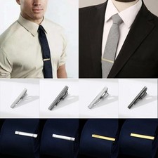 Mens Metal Silver Gold Tie