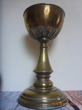 Antique brass oil lamp  base