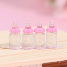4Pcs Mini Milk Bottle 1:12